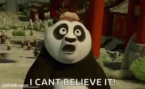 Panda Bear From Kung Fu Panda Saying I Can T Believe It GIF