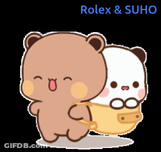 Panda Bear Holding Bar With Rolex GIF