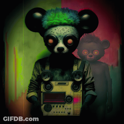 Panda Bear Holding Device Saying I'm A Panda GIF