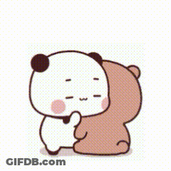 Panda Bear Hugging Brown Bear Saying I'm Always Here For You GIF