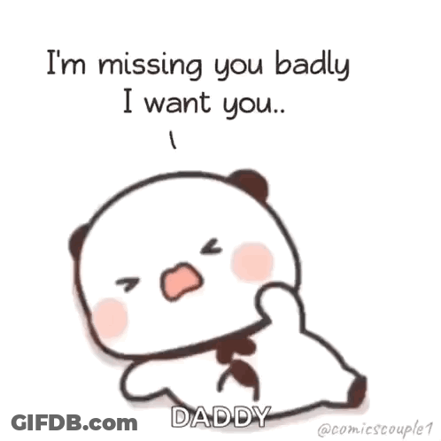 Panda Bear Saying Missing You GIF