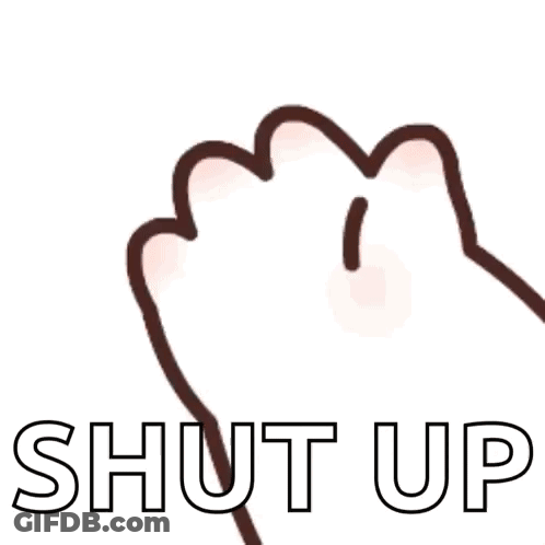 Panda Bear Saying Shut Up GIF