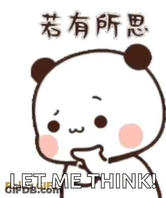 Panda Bear Thinking GIF