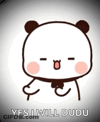 Panda Bear Thumbs Up Saying Yes I Will Dudu GIF