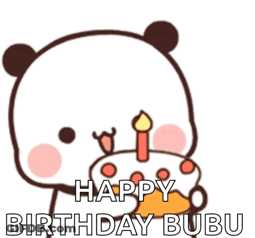 Panda Blowing Out Birthday Candle GIF
