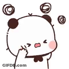 Panda Covering Face With Bubbles GIF