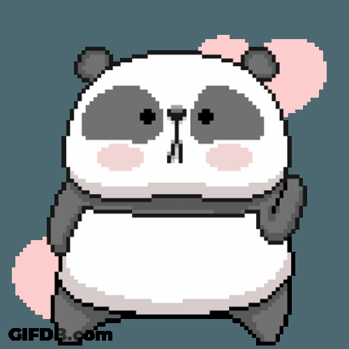 Panda Dance Pixel Cartoon GIF