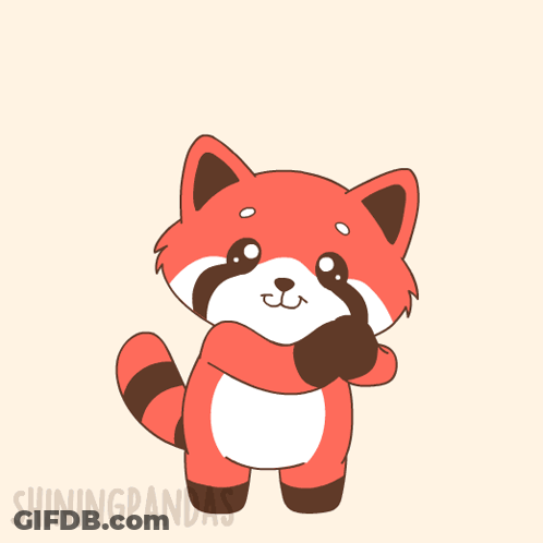 Panda Drawing Saying Hug GIF