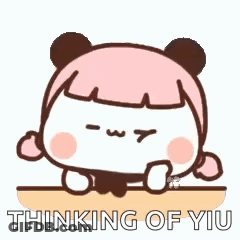 Panda Girl Thinking Of You GIF