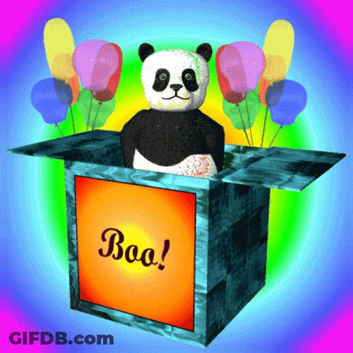 Panda Happy Birthday Boo GIF