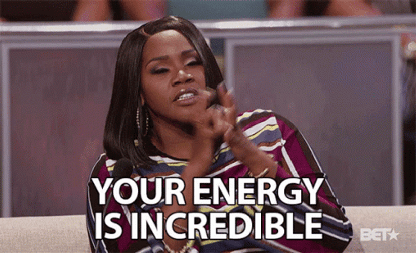 Panda Ross Your Energy Is Incredible GIF