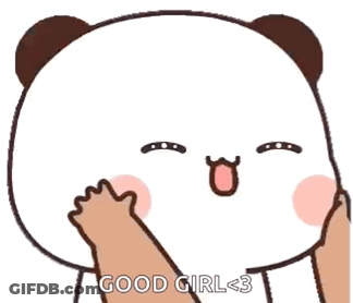 Panda With Hand On Face Good Girl GIF