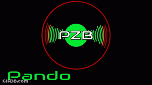 Pandora's Box Logo With Green Record GIF
