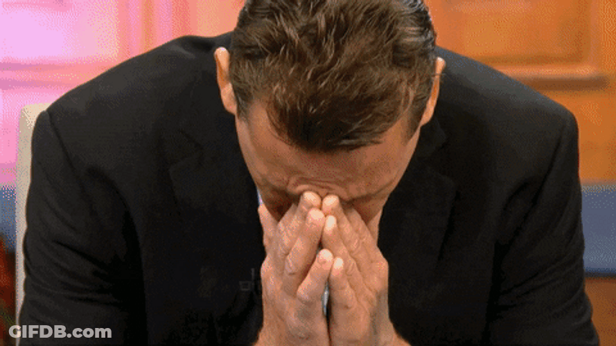 Panic Face Palm Compilation Maury Show GIF