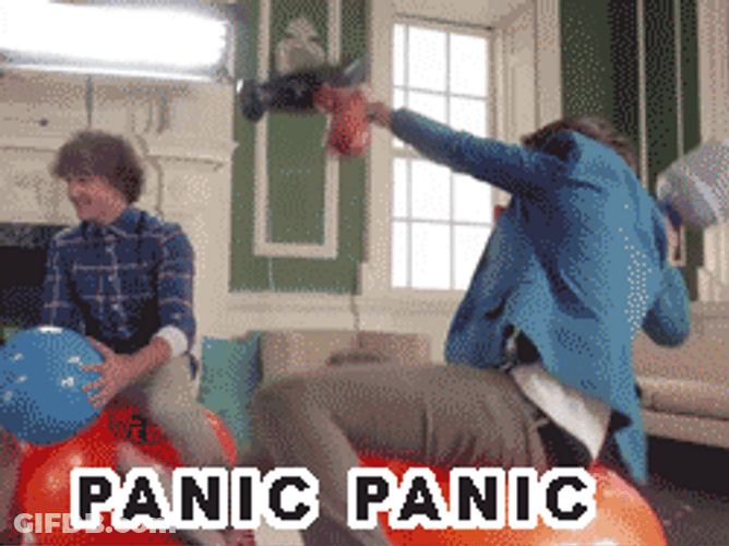 Panic Falling Balloon Ball One Direction GIF