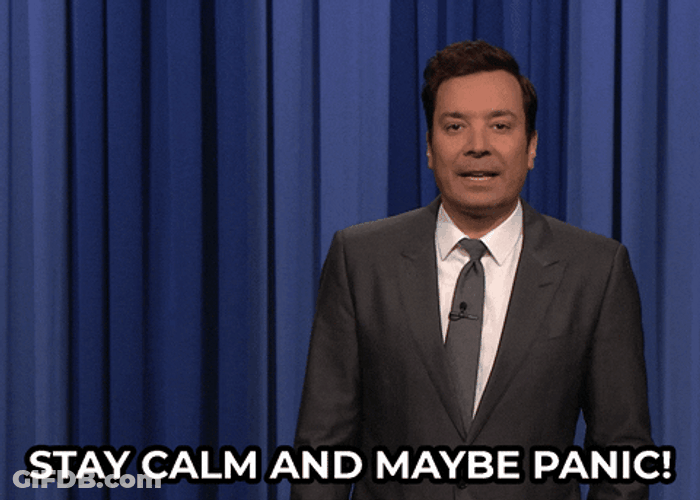Panic Funny Jimmy Fallon Tonight Show GIF