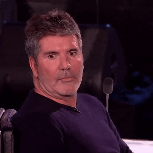 Panic Funny Simon Cowell Britain’s Got Talent GIF