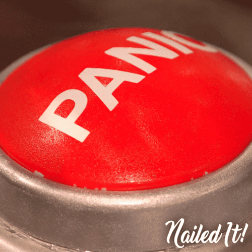 Panic Red Button Press Nailed It Netflix GIF