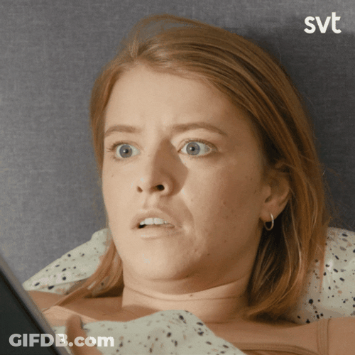 Panic Scream Bed Clara Henry Terrified GIF