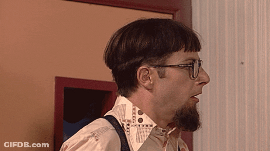 Panic Shocked Glasses Samson Gert GIF