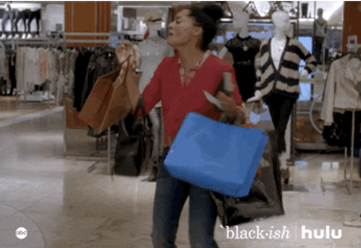 Panic Shopping Blackish Tracee Ellis Ross GIF