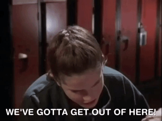 Panicking Get Me Outta Here GIF