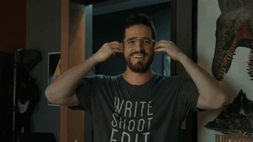 Panicking Guy Ear Scratching GIF