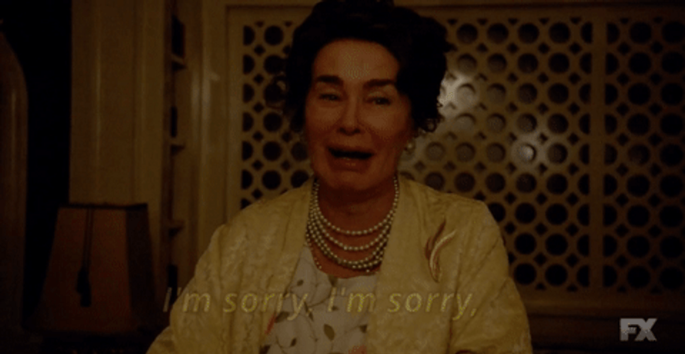 Panicking Im Sorry Jessica Lange GIF