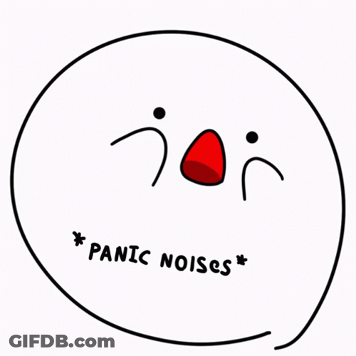 Panicking Kirby Kirbo Panic Noises GIF