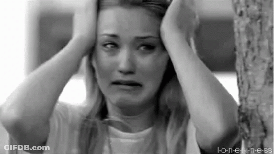 Panicking Woman Breaking Down GIF