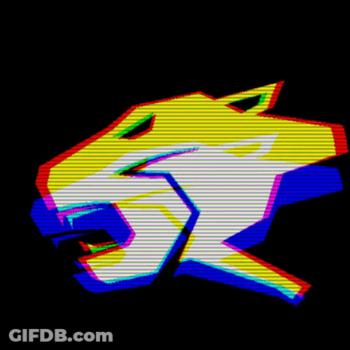 Panther Retro Logo GIF