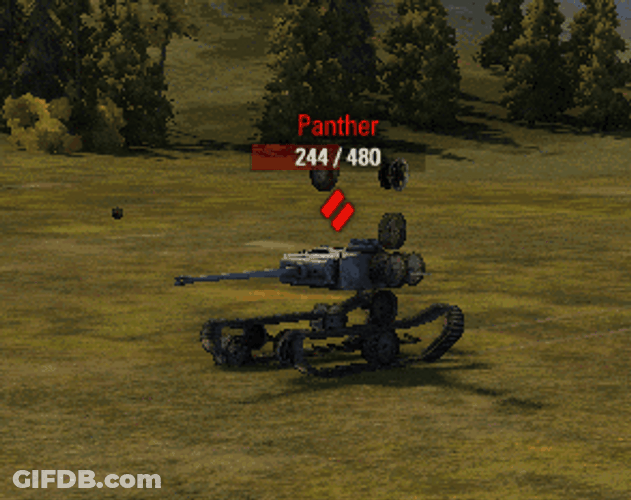 Panther Tank In World Of Tank Blitz GIF