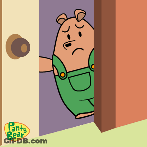 Pants And Bear Heartbreak GIF