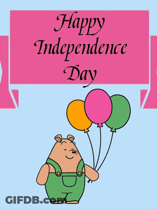 Pants Bear Happy Independence Day GIF
