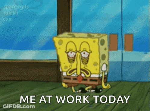 Pants Bear Holding Green Crayon And Happy Monday Sign GIF