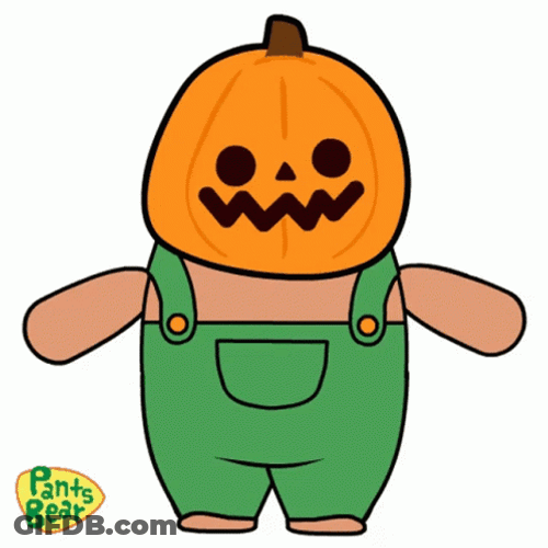 Pants Bear Joined Pumpkin Dance GIF