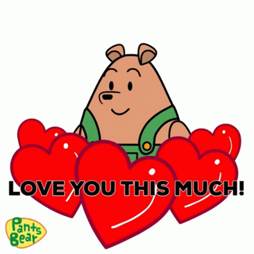 Pants Bear Love You GIF