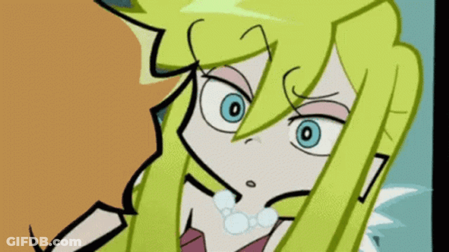 Panty And Stocking Angry And Shock Face GIF