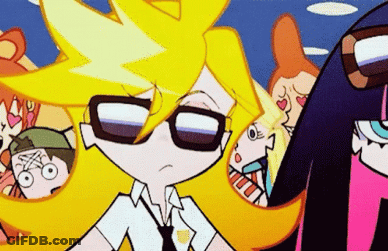 Panty And Stocking Get In VC GIF