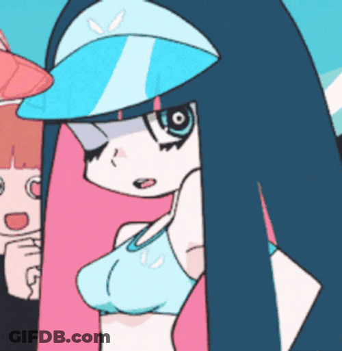 Panty And Stocking One Eye GIF