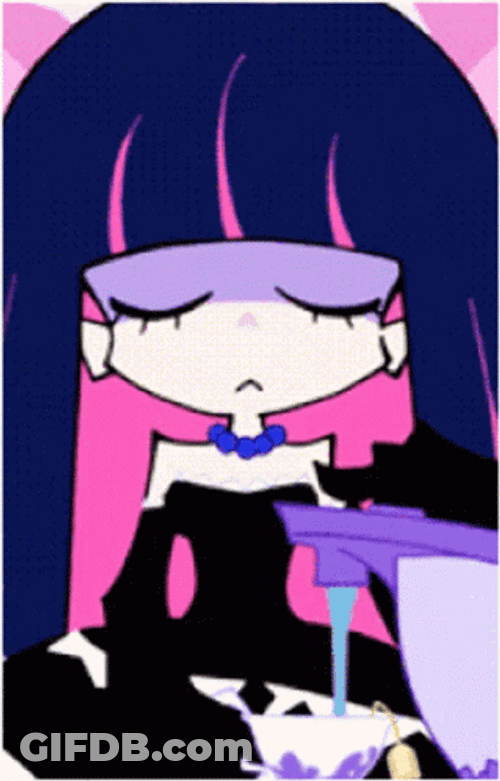 Panty And Stocking Wash Hand GIF