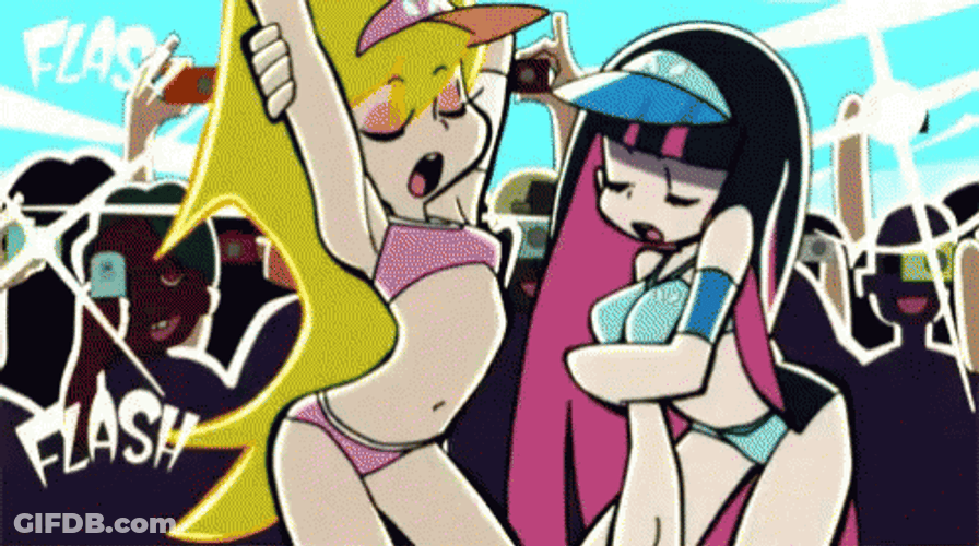 Panty And Stocking Yawning GIF
