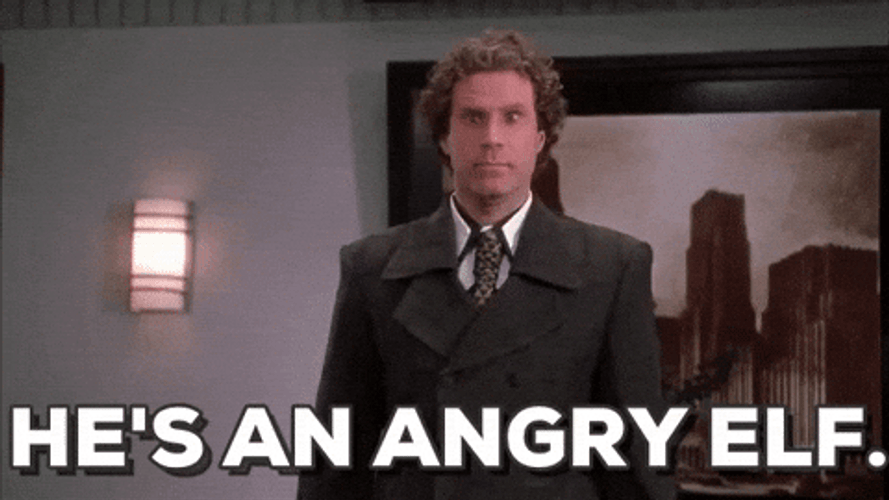 Papa Elf He's An Angry Elf GIF