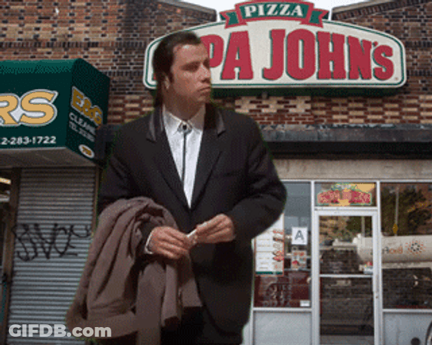 Papa John's Confused Actor John Travolta GIF