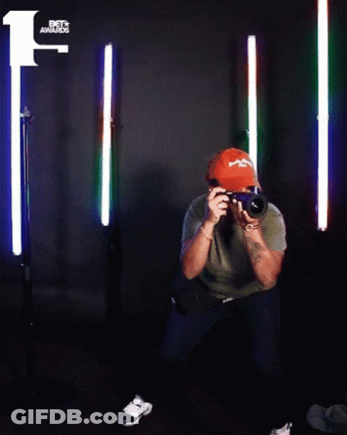 Paparazzi Photographer Pose BET Awards GIF