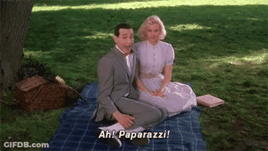 Paparazzi Pose Big Top Pee-Wee Movie GIF