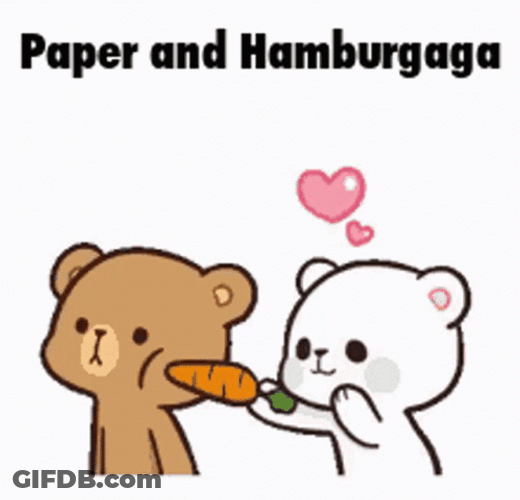 Paper And Hamburgaga Poke The Bear GIF