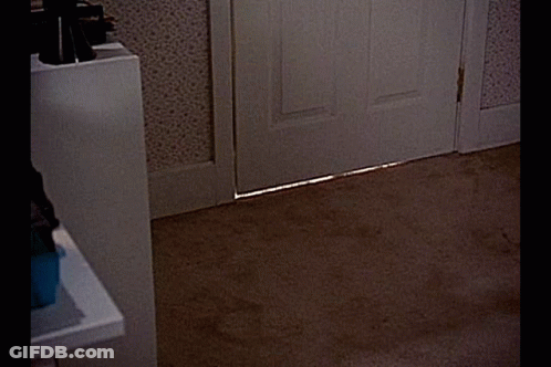Paper Lying On Floor In Front Of Door GIF
