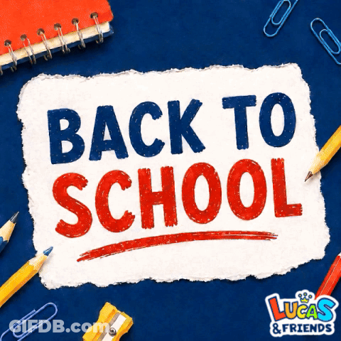 Paper Saying Back To School GIF