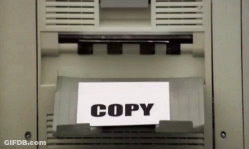Paper Saying Copy On Printer GIF